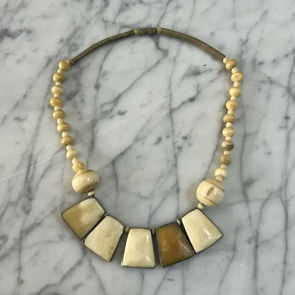 Vintage Chunky Stone Necklace
